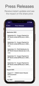 DP World Investor Relations screenshot #3 for iPhone