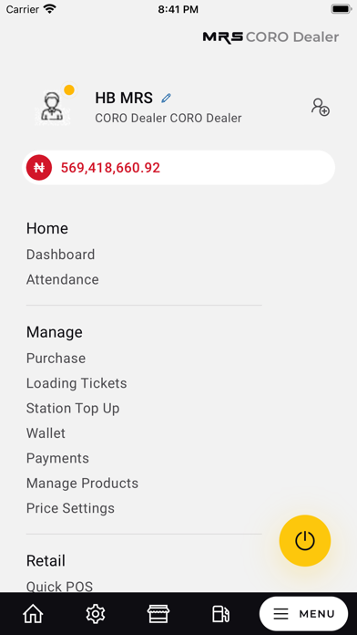 MRS Portal Screenshot
