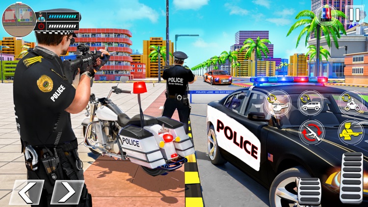 US Police Moto Bike Car Chase screenshot-4