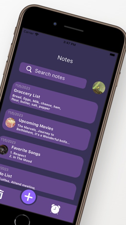 Note 2 Self: Set Note Reminder