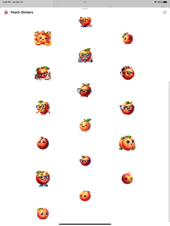 Screenshot #5 pour Peach Stickers