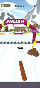 Snow Race 3D: Snowball io screenshot #3 for iPhone