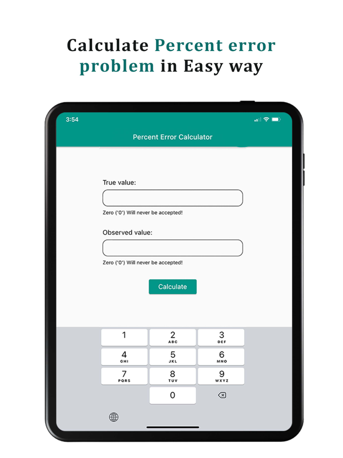 Percentage Error Calculator