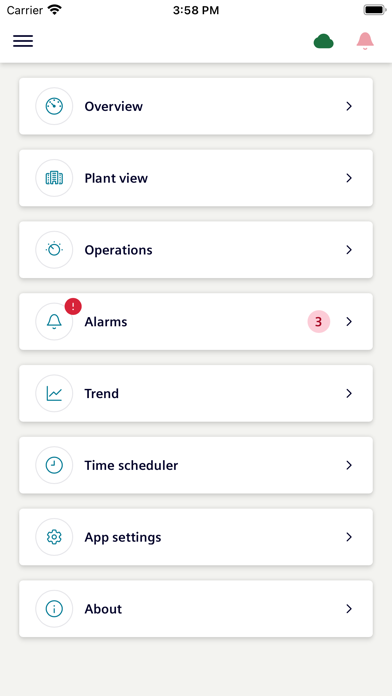 Climatix smartHMI Screenshot