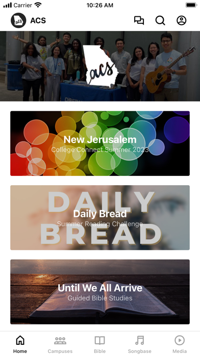 Christian Students Georgia Screenshot