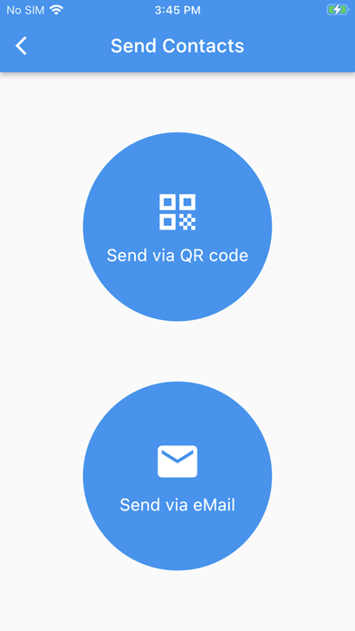 Contact Transfer App Screenshot