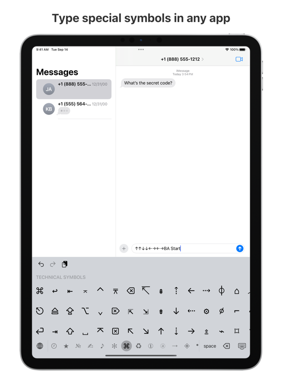 Screenshot #4 pour UniChar — Unicode Keyboard