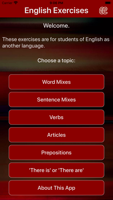 English Exercises 1 Screenshot