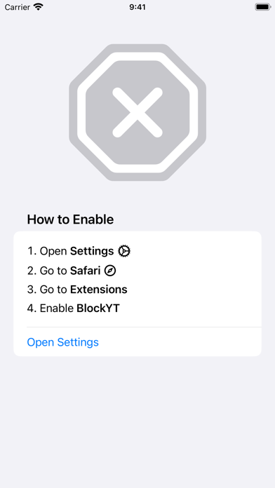 BlockYT for Safari Screenshot