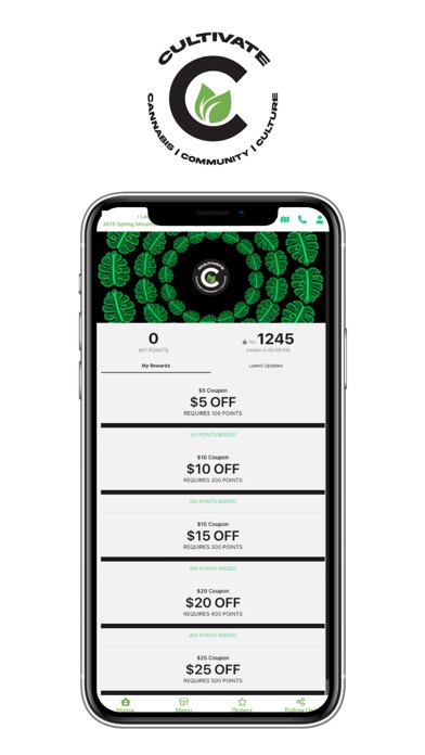 Cultivate Dispensary Las Vegas Screenshot