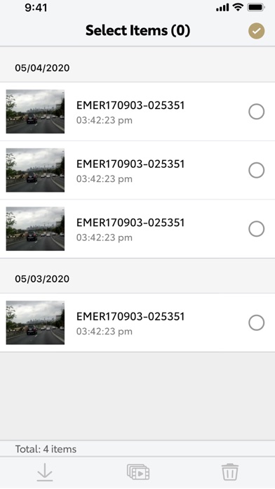 Lexus Integrated Dashcam Screenshot