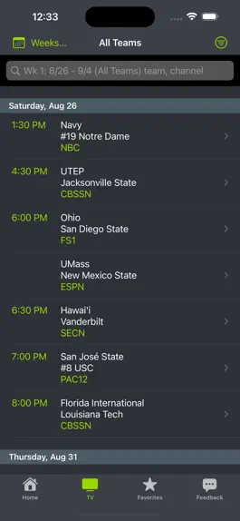 Game screenshot College Football Schedules '23 hack
