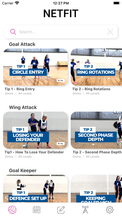 NETFIT Netball Screenshot