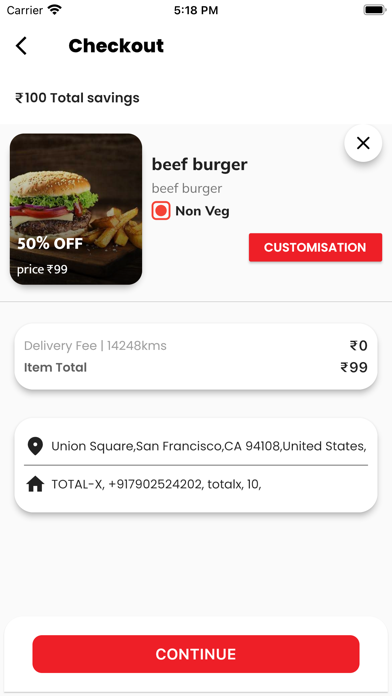restaurant TOTAL-X Screenshot