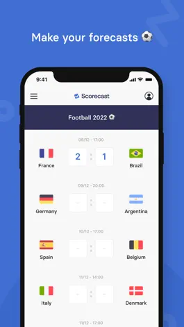 Game screenshot Scorecast | Sport Forecasting mod apk