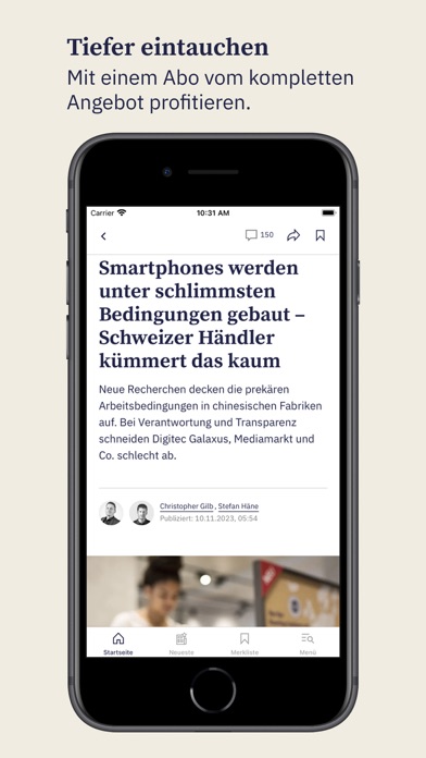 BZ Berner Zeitung News Screenshot
