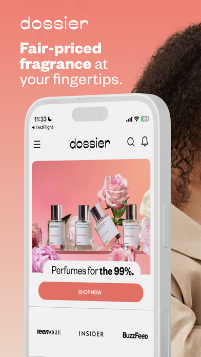Dossier Perfumes Screenshot