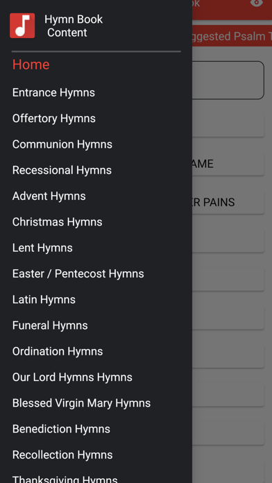 New Catholic Hymn Book Screenshot
