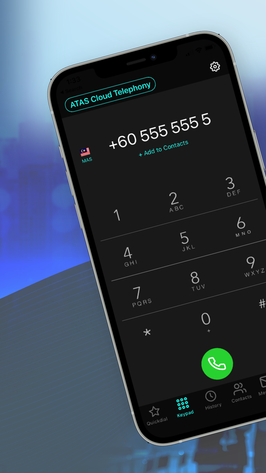 #1. ATAS Cloud Telephony (iOS) 由: Trisilco Radiance Communications Sdn Bhd