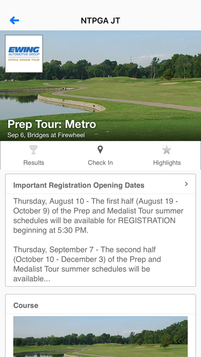 Northern Texas PGA Junior Tour Screenshot