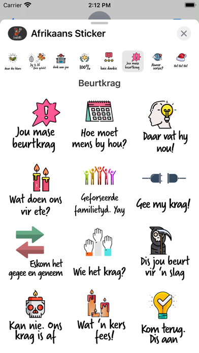 Screenshot #2 pour Africakaan Stickers