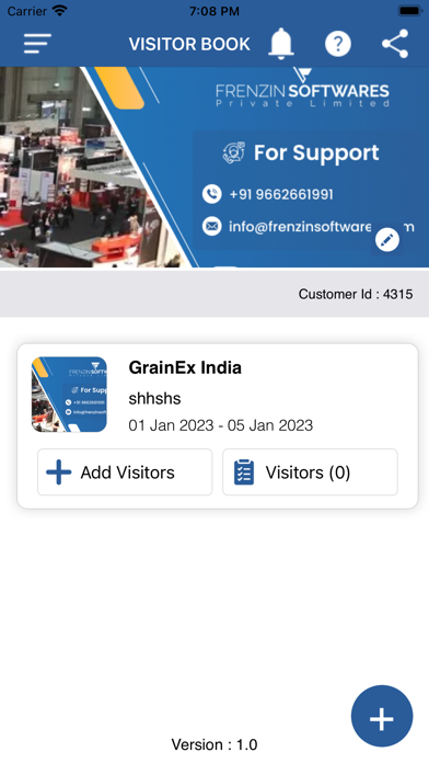 Frenzin CRM Screenshot