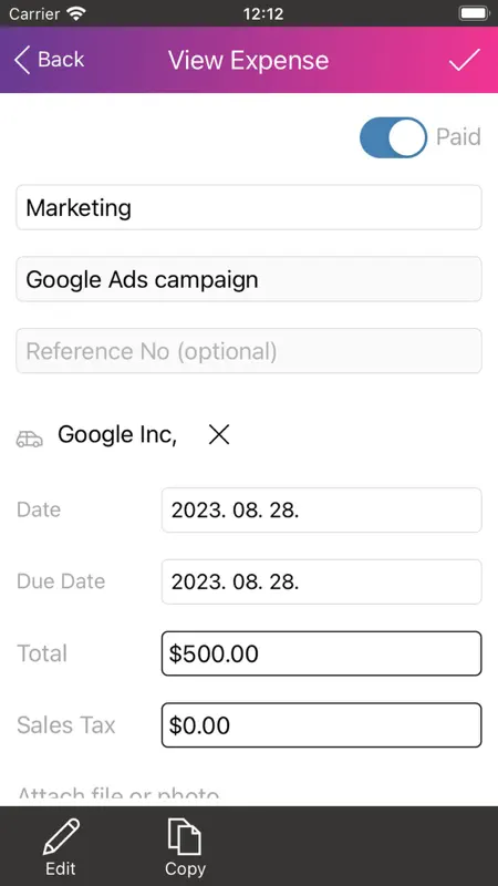 SBX Invoice screenshot 8 of 10