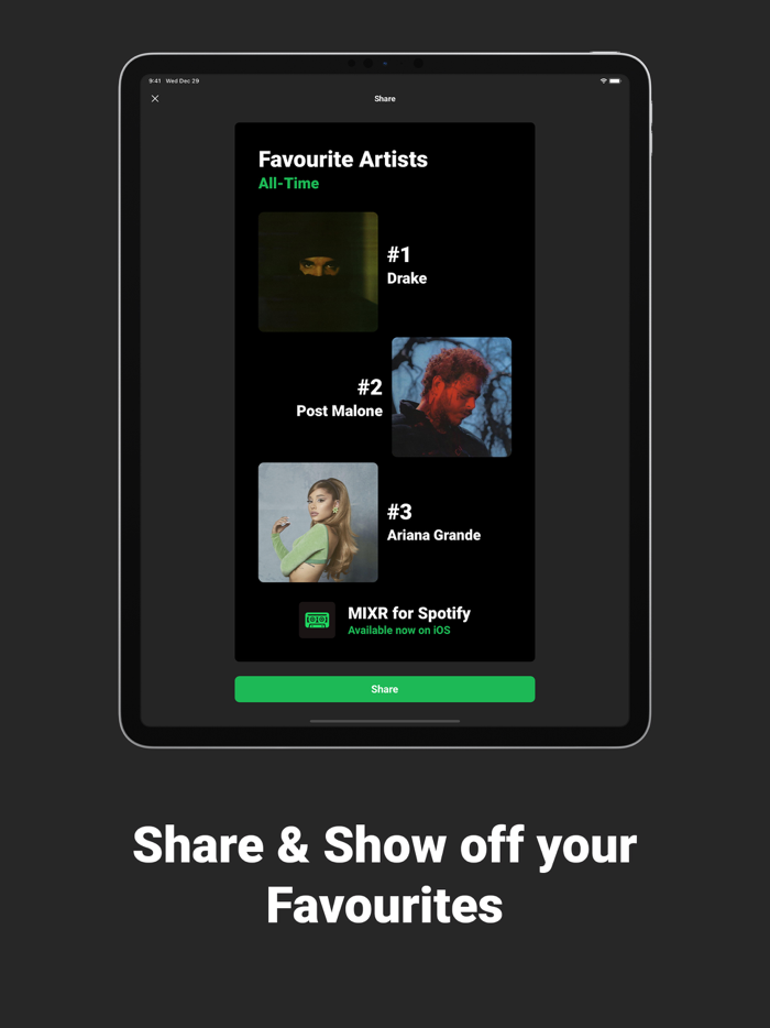 MIXR - Statistics for Spotify