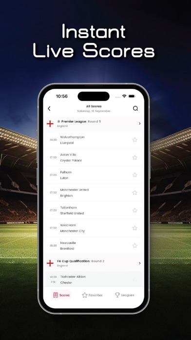 Xscores: Real-time Live Scores Screenshot