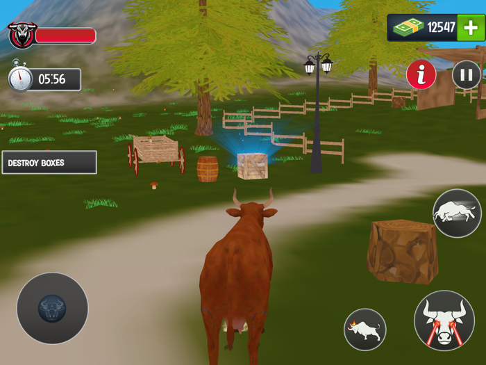 Scary Cow wild Animal Game