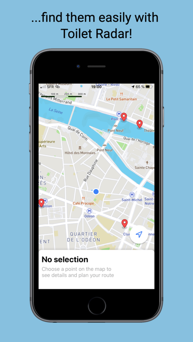 Toilet Radar Paris Screenshot