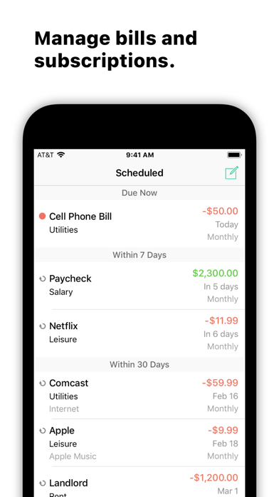 GreenBooks: Money Manager Screenshot