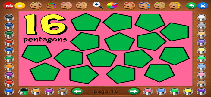 Counting Shapes Coloring Book