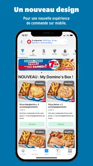 Capture d'écran de Domino’s Pizza France sur iPhone 3