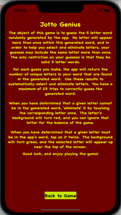 Jotto Genius Screenshot