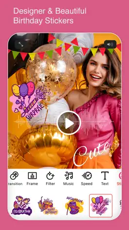 Game screenshot Happy Birthday Video EditorPic hack