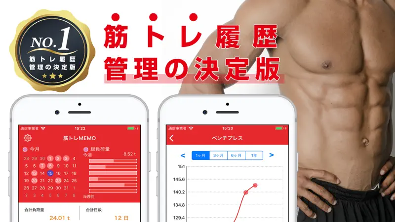 最強の筋トレ管理アプリ-筋トレMEMO screenshot 1 of 5