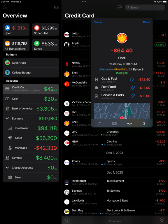 Screenshot #2 for Money - Track & Budget Finance