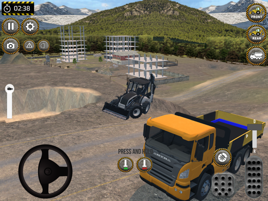 Backhoe Loader Truck Simulator iPad screenshot