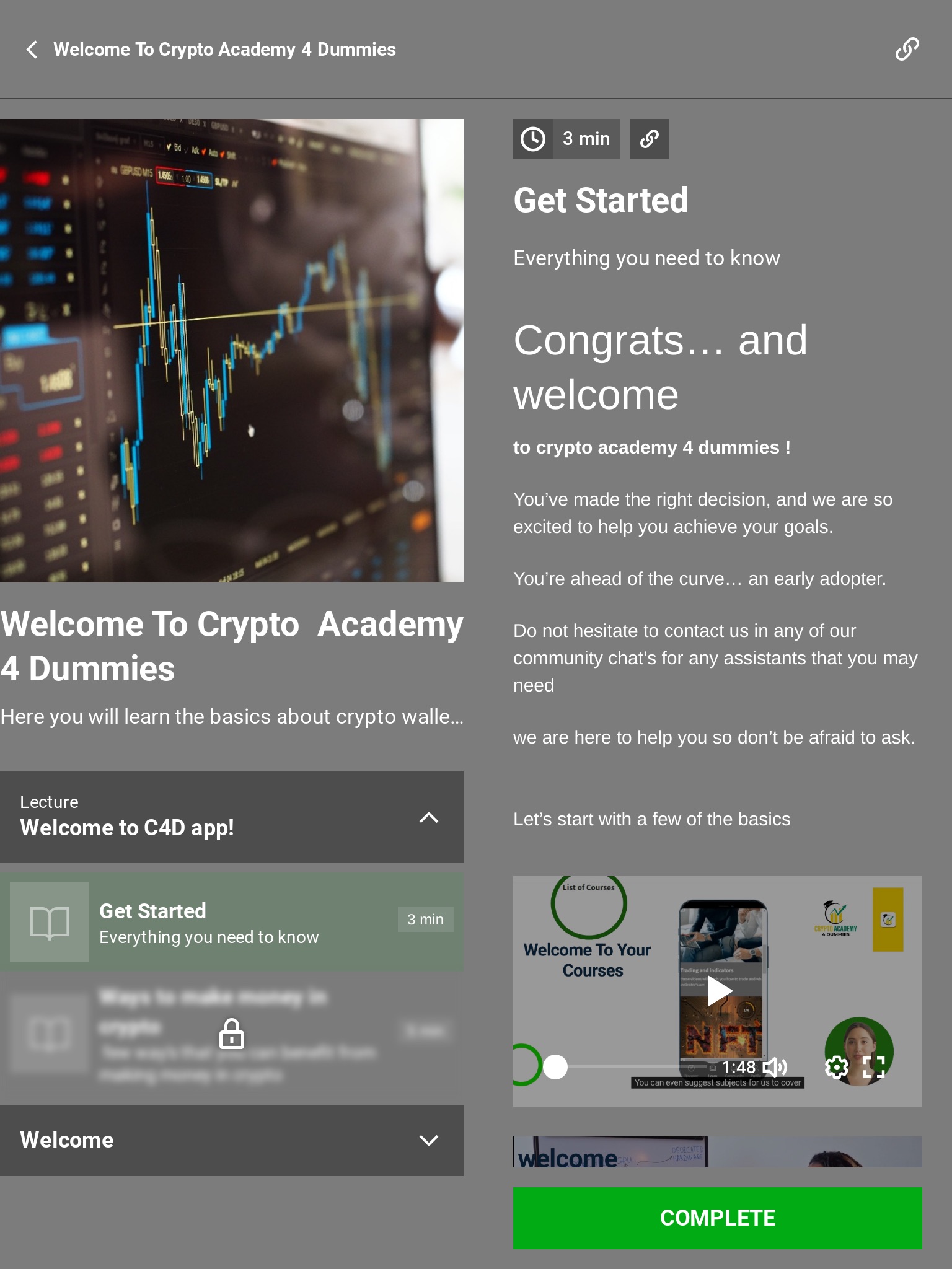 Crypto Academy 4 Dummies screenshot 3