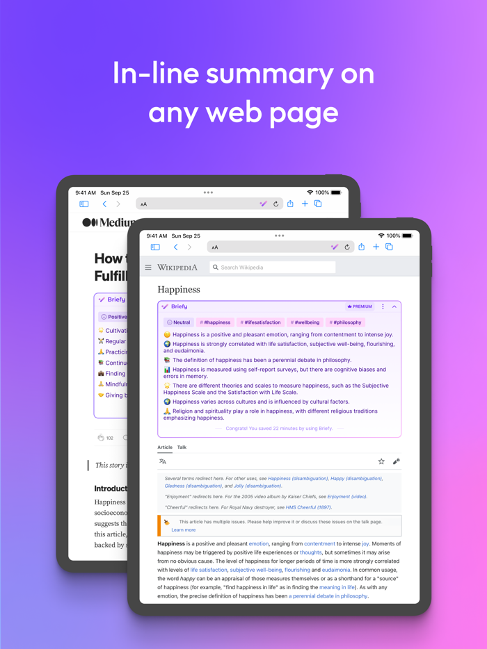Briefy - AI-powered summarizer