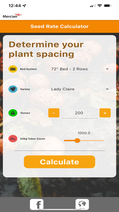 Mercian Seed Calculator Screenshot