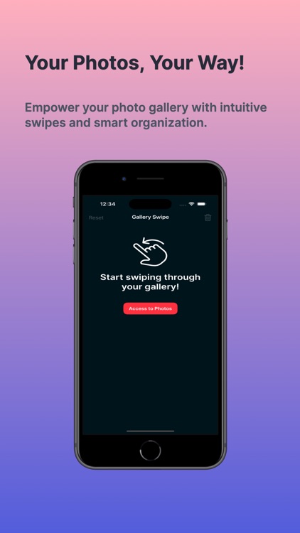 Swipe Away, Clean your gallery