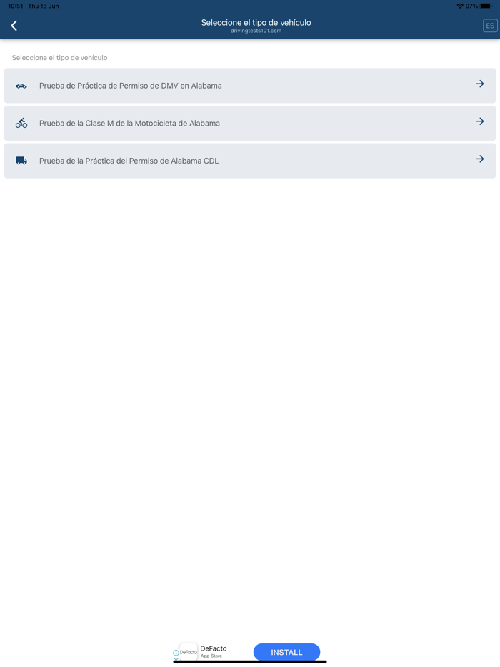 EXAMEN DE MANEJO DMV EE.UU.