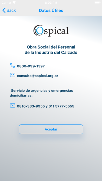 Ospical - Credencial Digital Screenshot