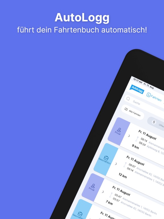 Screenshot #4 pour AutoLogg Fahrtenbuch 2.0