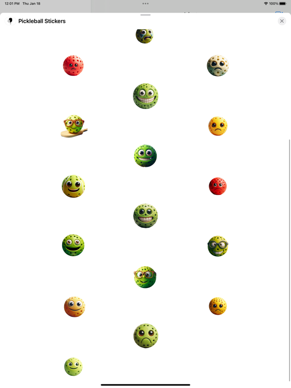 Screenshot #5 pour Pickleball Stickers