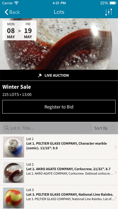 Block's Marble Auctions Screenshot