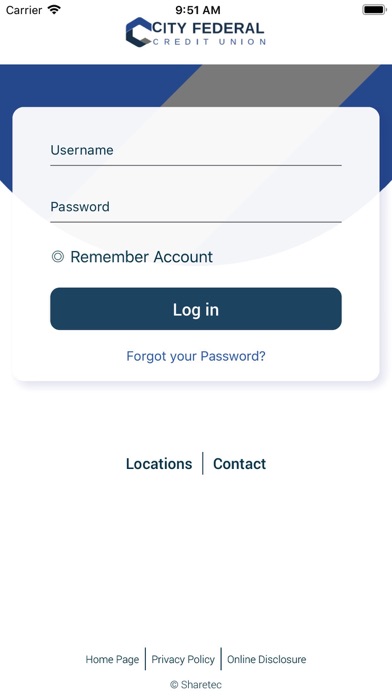 City FCU Mobile Banking Screenshot