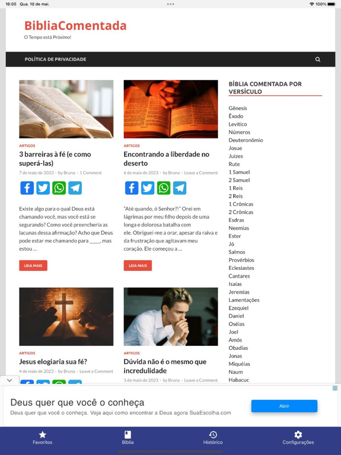 Bíblia Comentada por Versículo